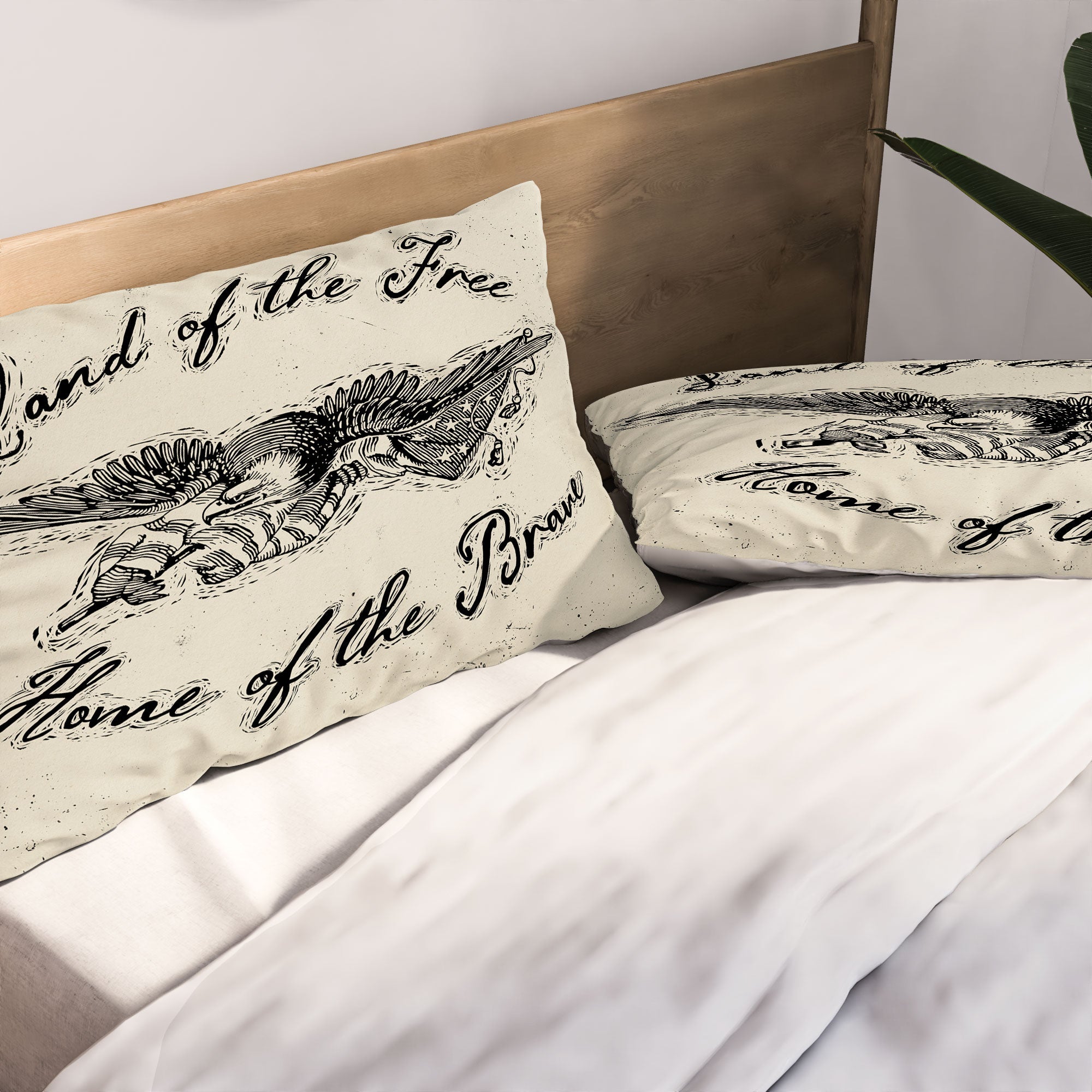 DENY Designs Land of the Free Eagle Pillow Shams
