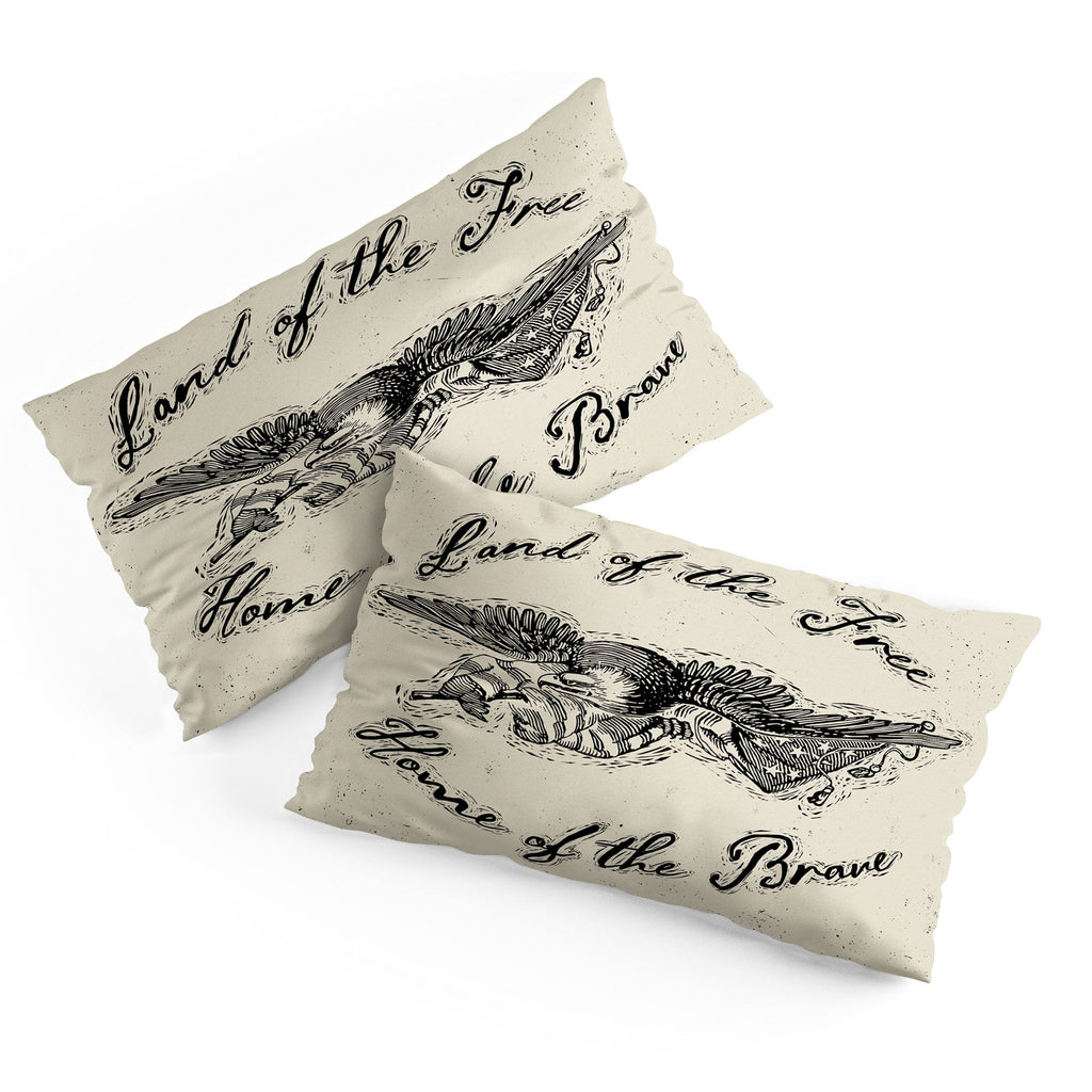 DENY Designs Land of the Free Eagle Pillow Shams