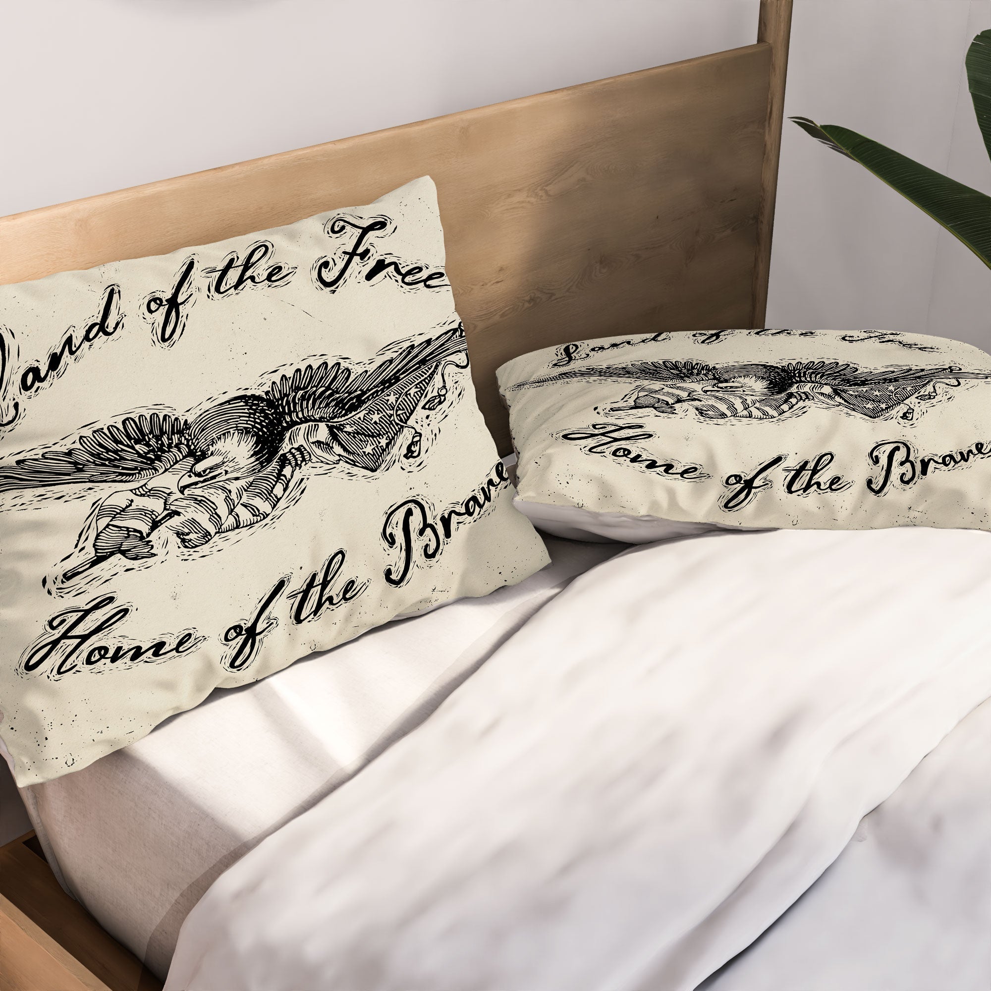 DENY Designs Land of the Free Eagle Pillow Shams