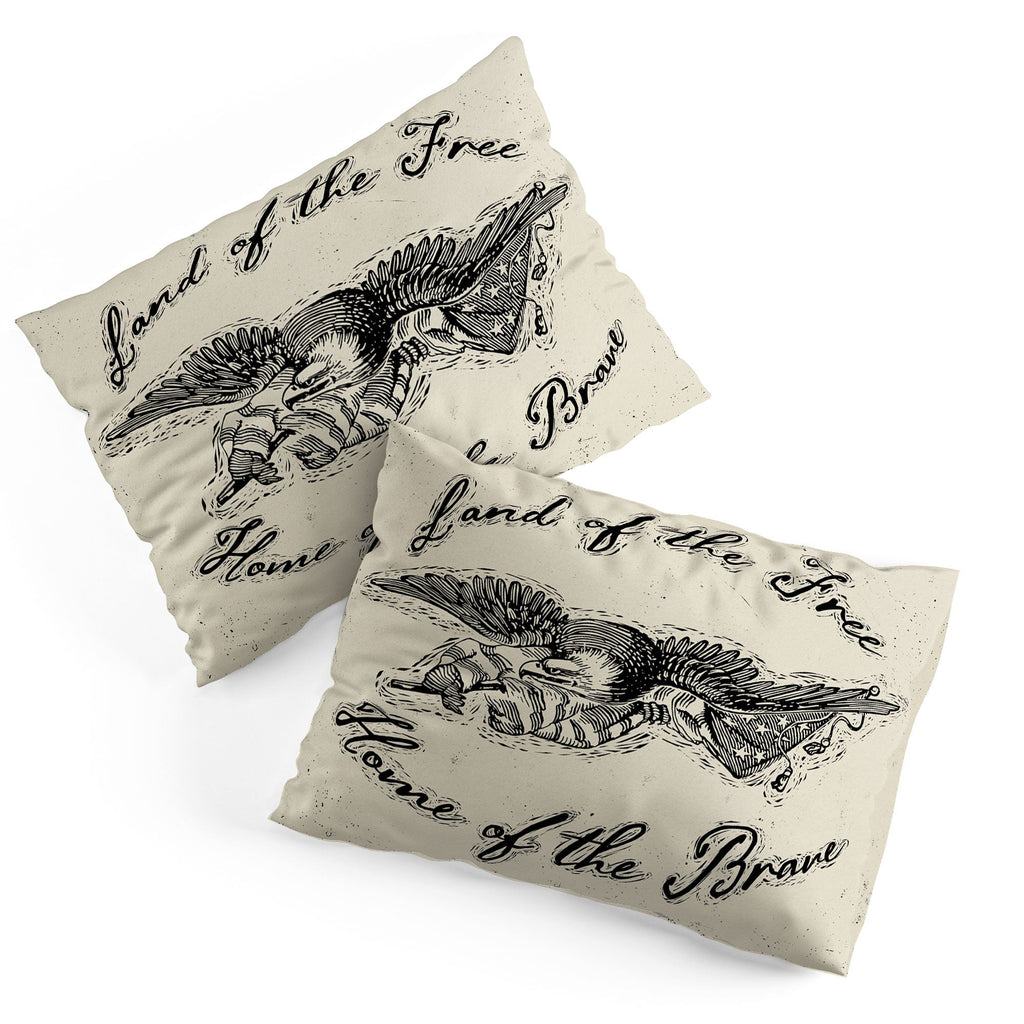 DENY Designs Land of the Free Eagle Pillow Shams