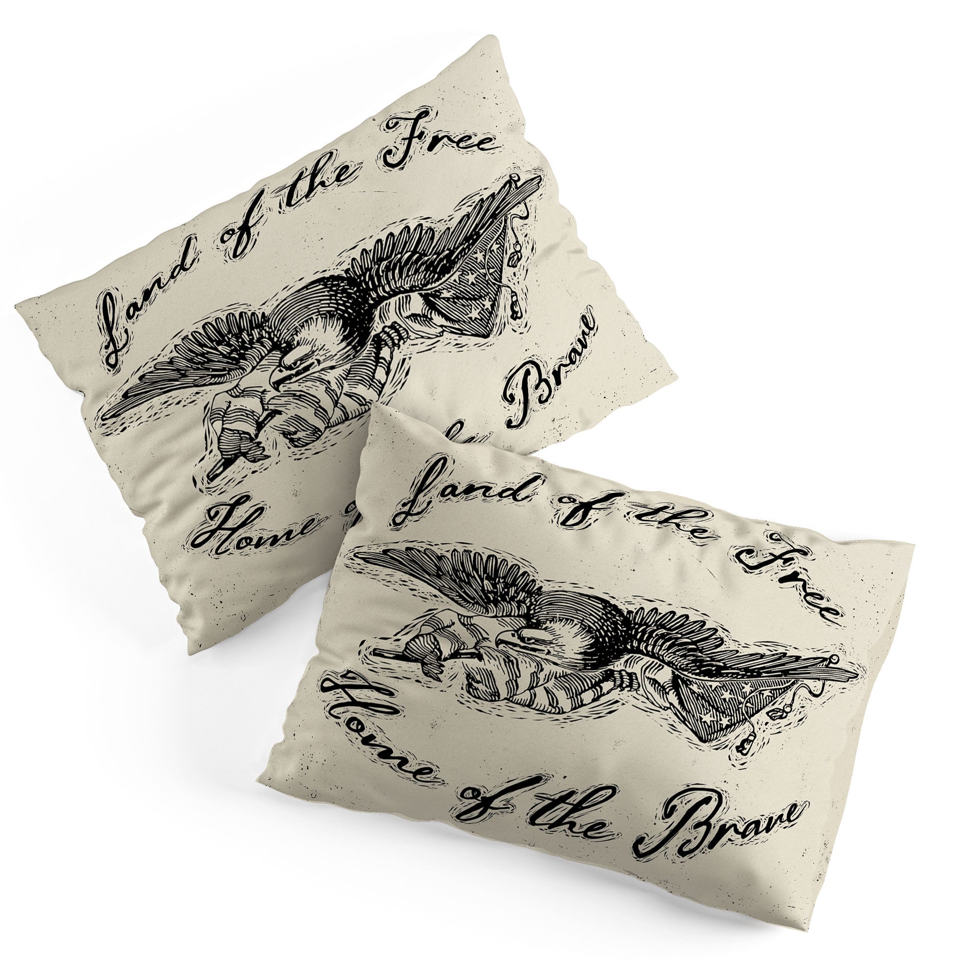 DENY Designs Land of the Free Eagle Pillow Shams