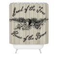 DENY Designs Land of the Free Eagle Shower Curtain