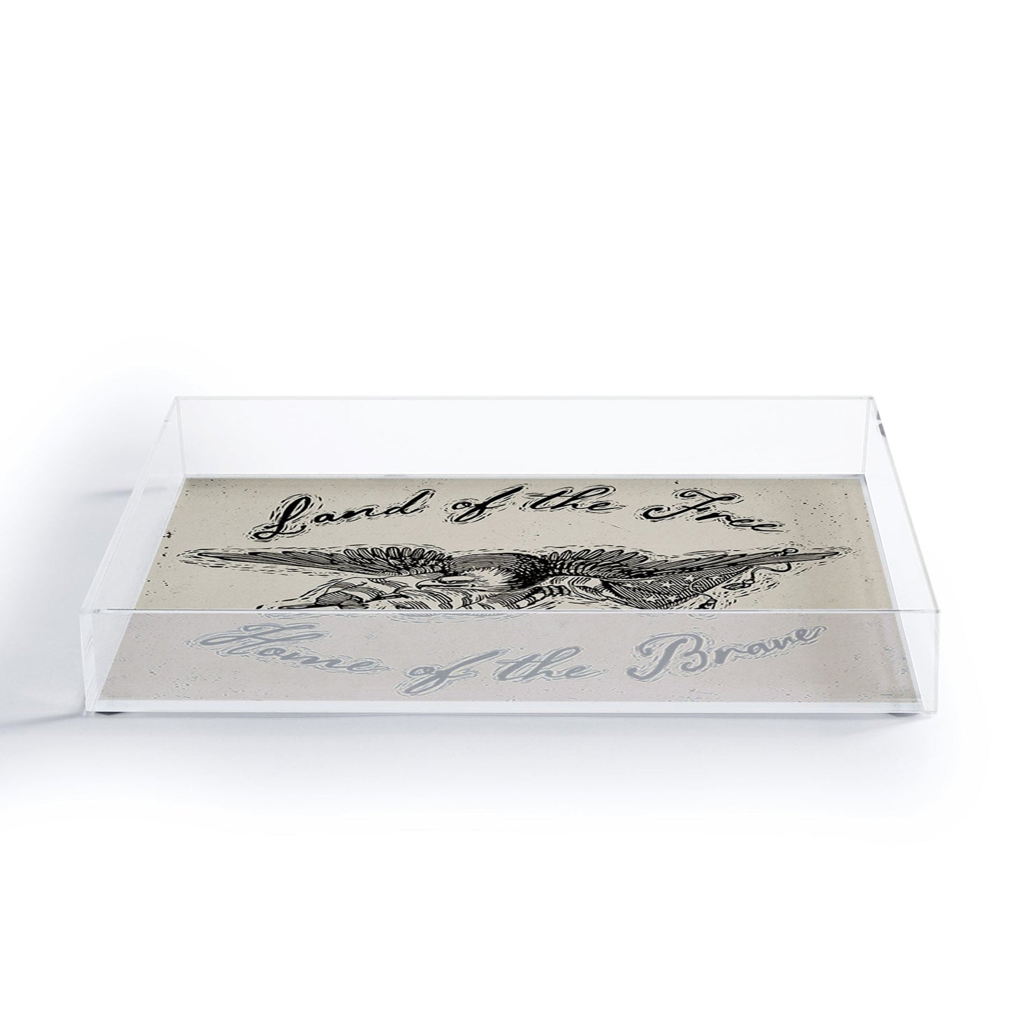 DENY Designs Land of the Free Eagle Acrylic Tray