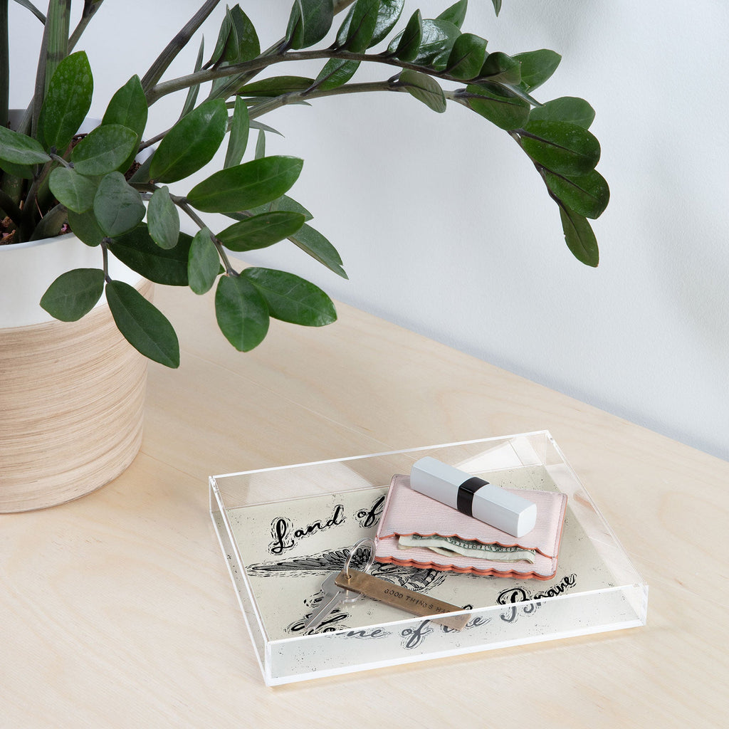 DENY Designs Land of the Free Eagle Acrylic Tray