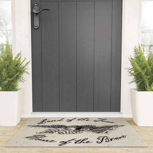 DENY Designs Land of the Free Eagle Welcome Mat