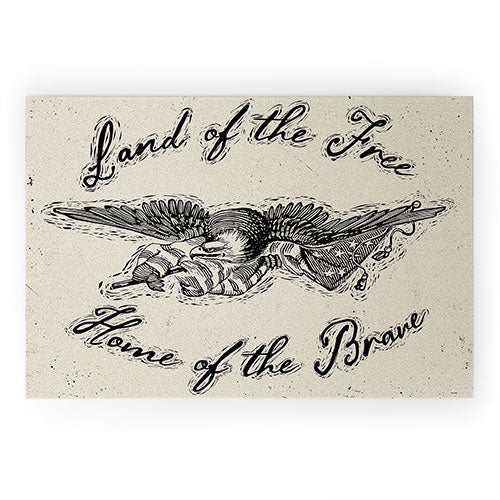 DENY Designs Land of the Free Eagle Welcome Mat