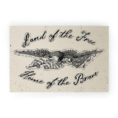 DENY Designs Land of the Free Eagle Welcome Mat