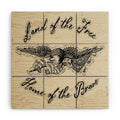 DENY Designs Land of the Free Eagle Wood Wall Mural
