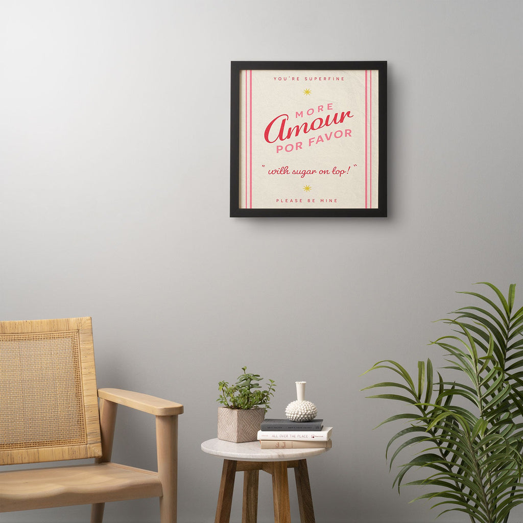 DENY Designs More Amour Framed Wall Art