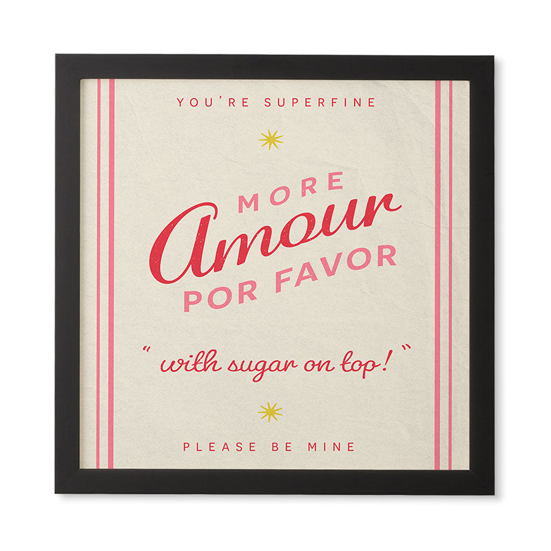 DENY Designs More Amour Framed Wall Art