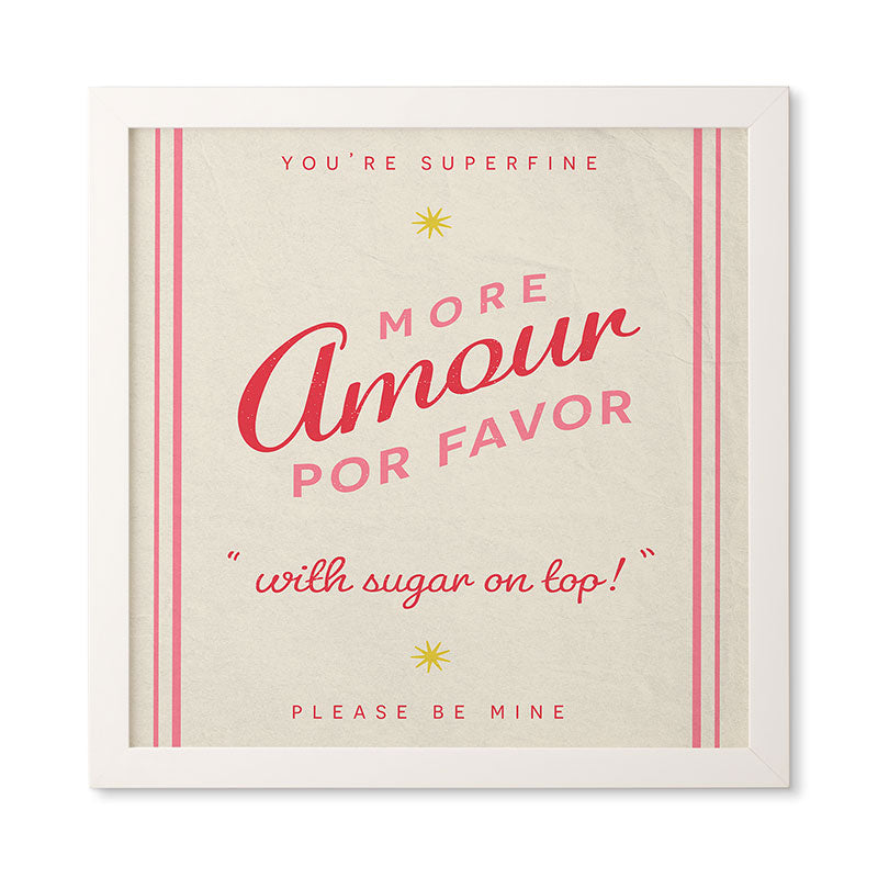 DENY Designs More Amour Framed Wall Art