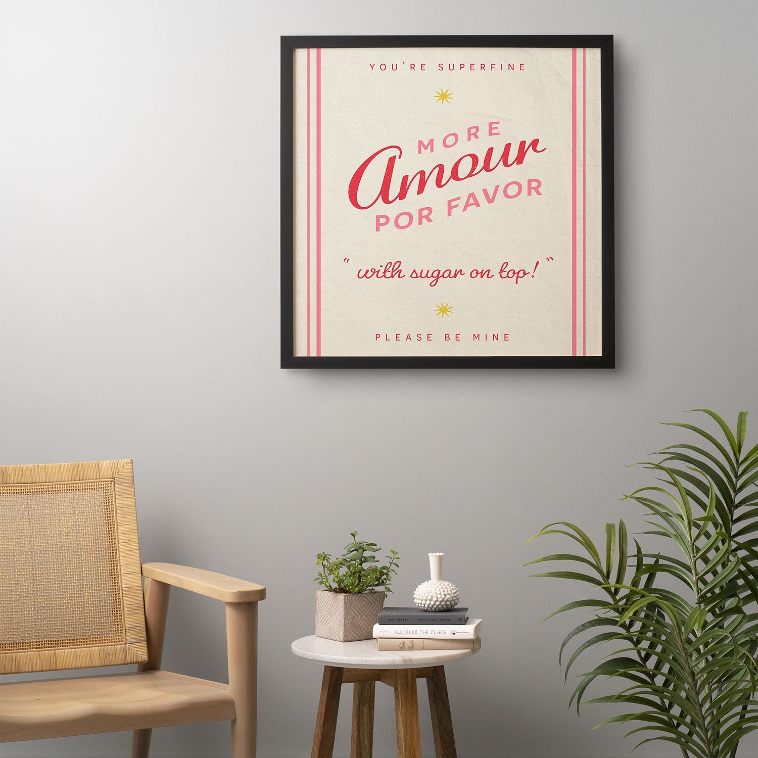 DENY Designs More Amour Framed Wall Art
