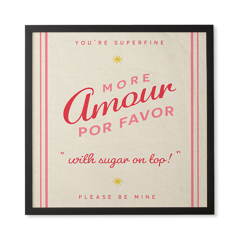 DENY Designs More Amour Framed Wall Art