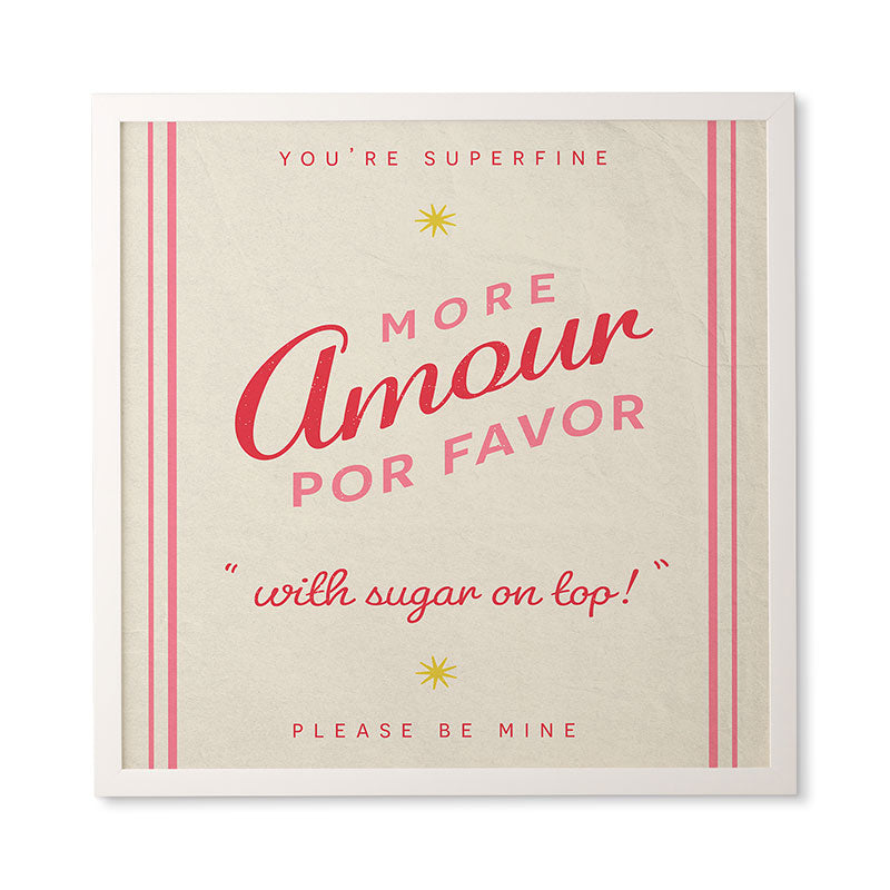 DENY Designs More Amour Framed Wall Art