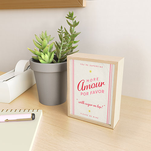 DENY Designs More Amour Framed Mini Art Print