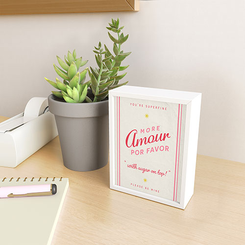 DENY Designs More Amour Framed Mini Art Print