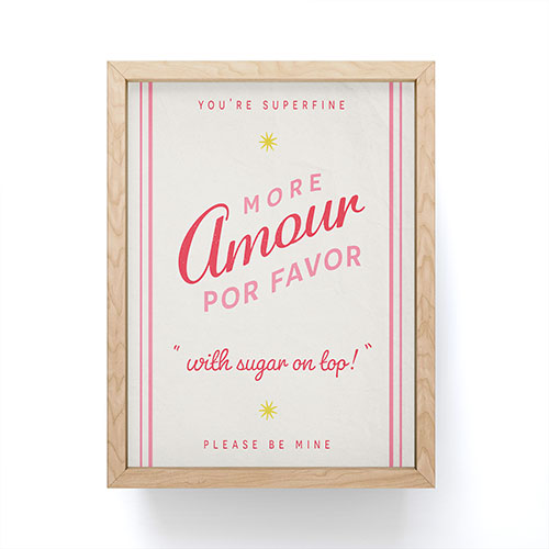 DENY Designs More Amour Framed Mini Art Print