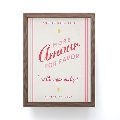 DENY Designs More Amour Framed Mini Art Print