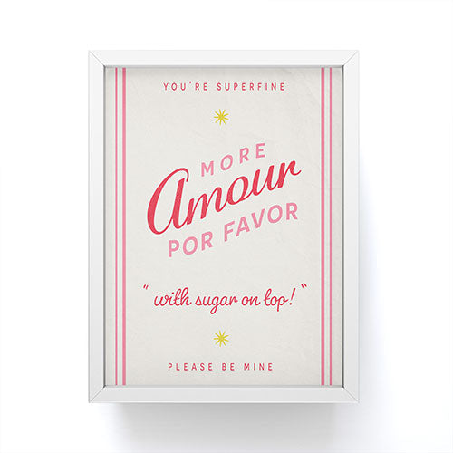DENY Designs More Amour Framed Mini Art Print