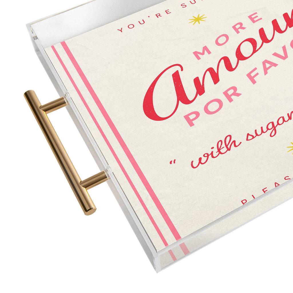 DENY Designs More Amour Acrylic Tray