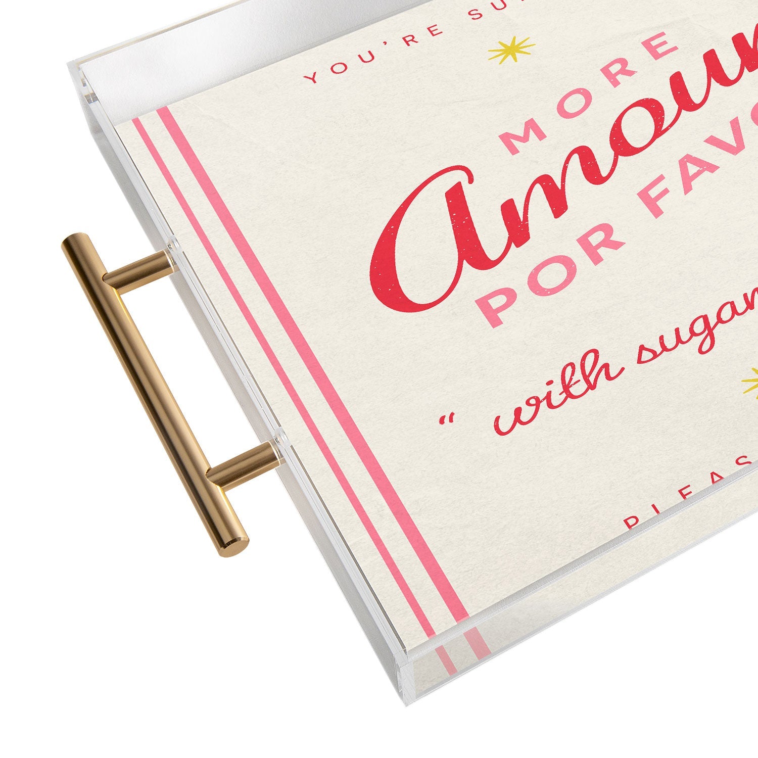 DENY Designs More Amour Acrylic Tray
