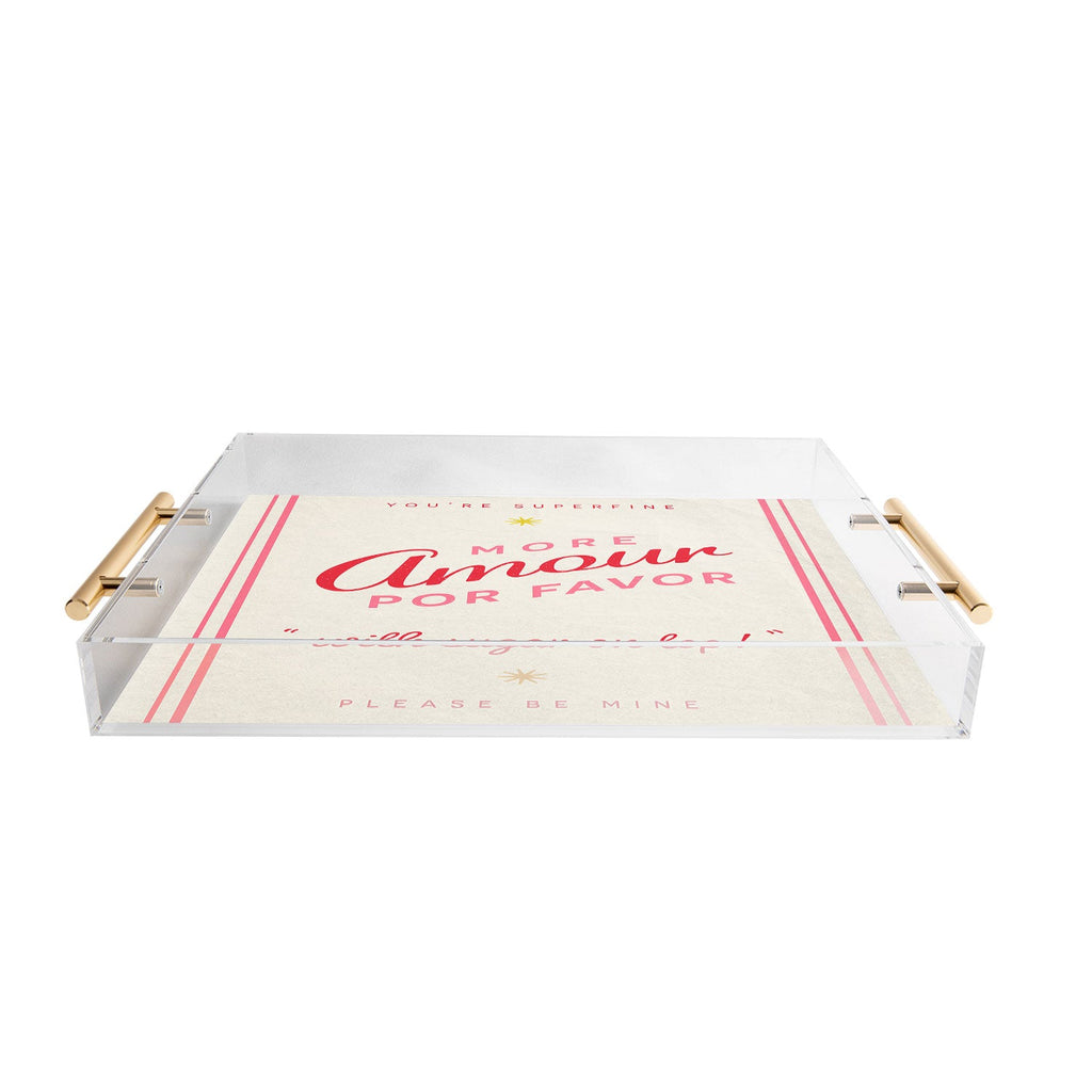 DENY Designs More Amour Acrylic Tray