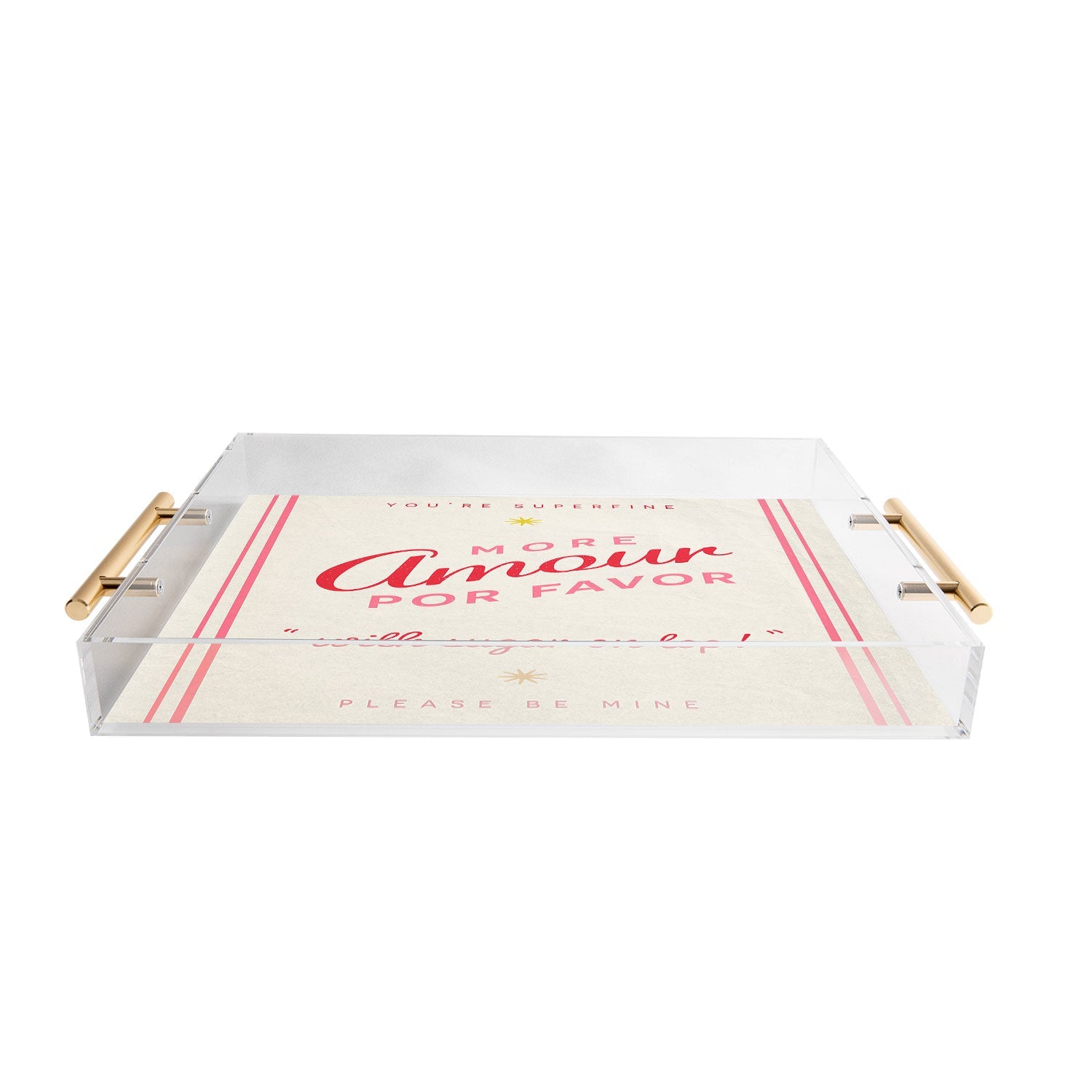 DENY Designs More Amour Acrylic Tray