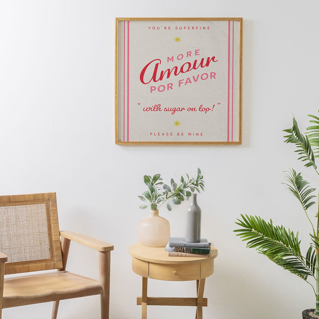 DENY Designs More Amour Framed Wall Art