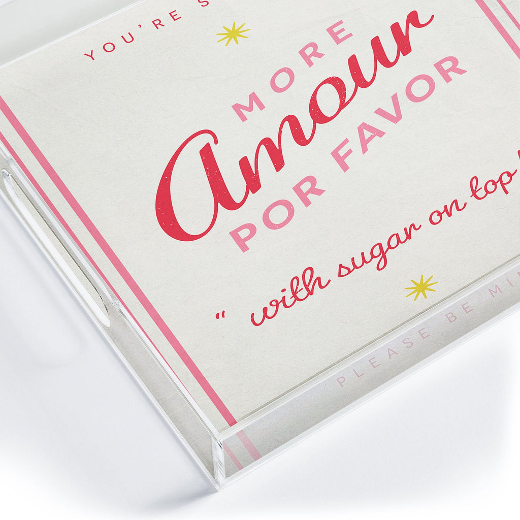 DENY Designs More Amour Acrylic Tray