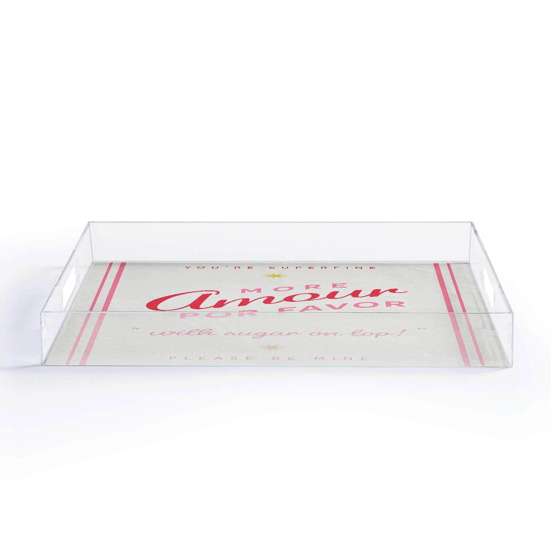 DENY Designs More Amour Acrylic Tray