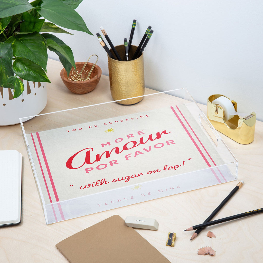 DENY Designs More Amour Acrylic Tray