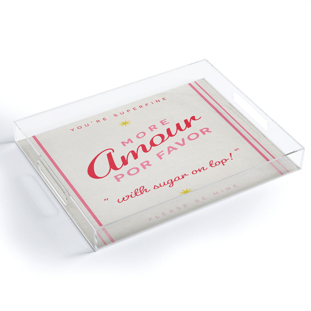 DENY Designs More Amour Acrylic Tray