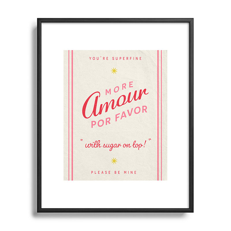 DENY Designs More Amour Metal Framed Art Print
