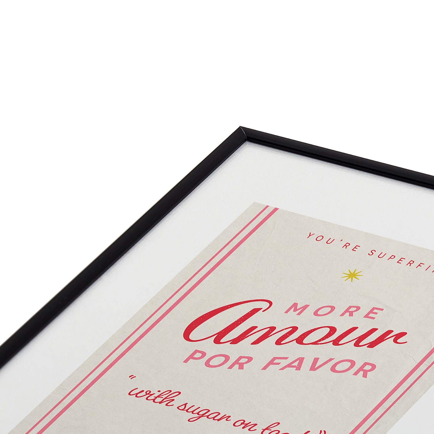 DENY Designs More Amour Metal Framed Art Print