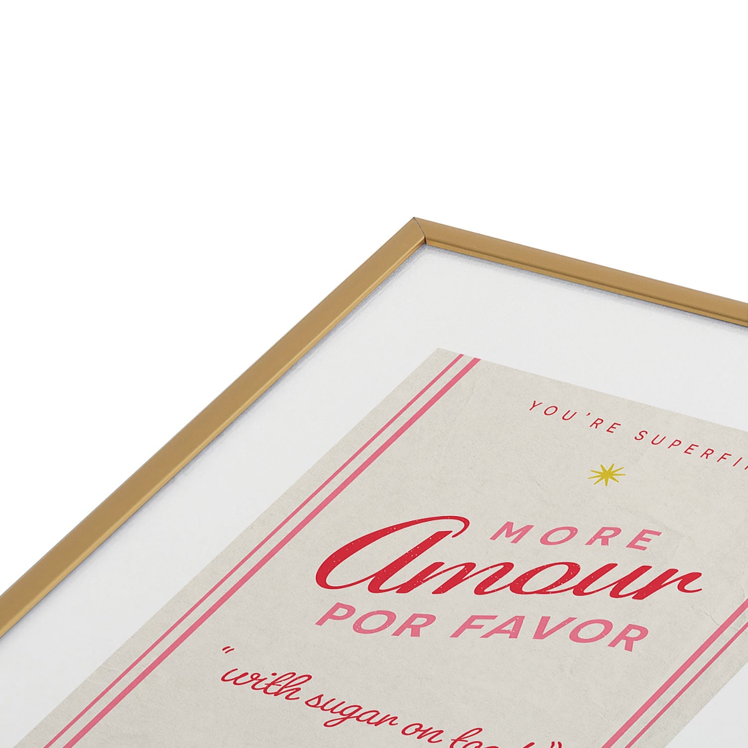 DENY Designs More Amour Metal Framed Art Print