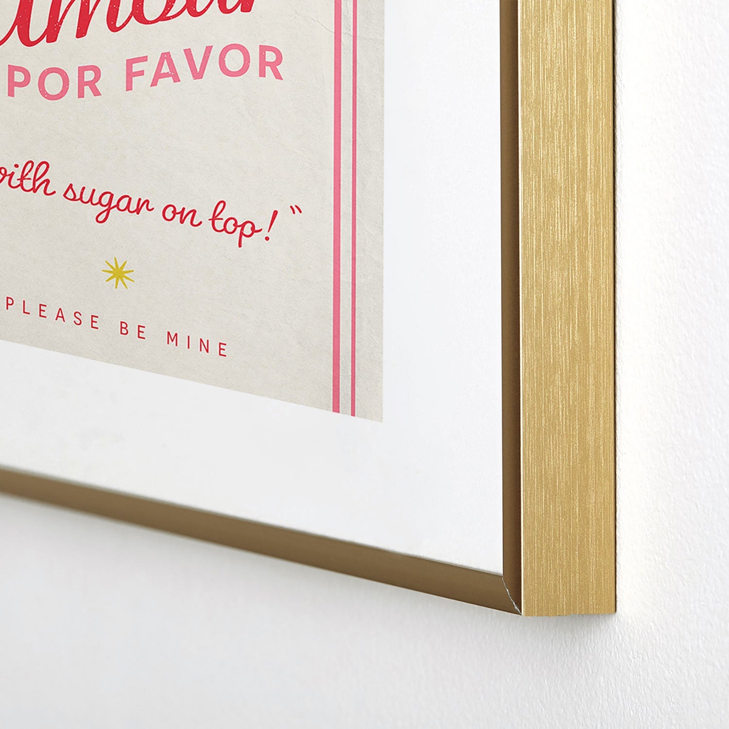 DENY Designs More Amour Metal Framed Art Print