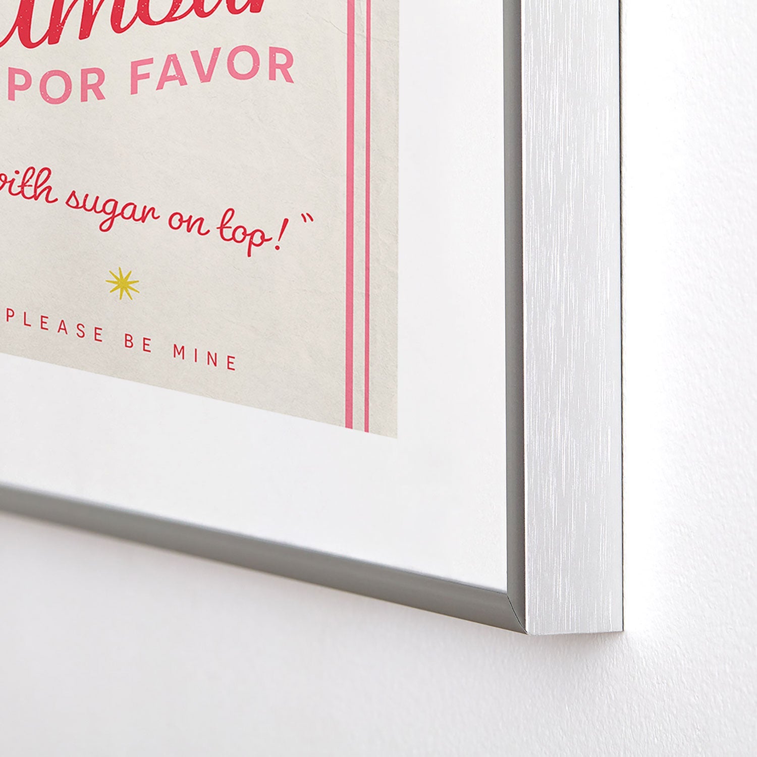 DENY Designs More Amour Metal Framed Art Print