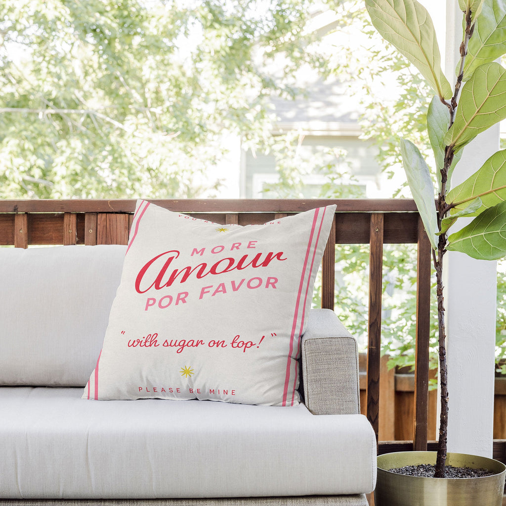DENY Designs More Amour Outdoor Throw Pillow