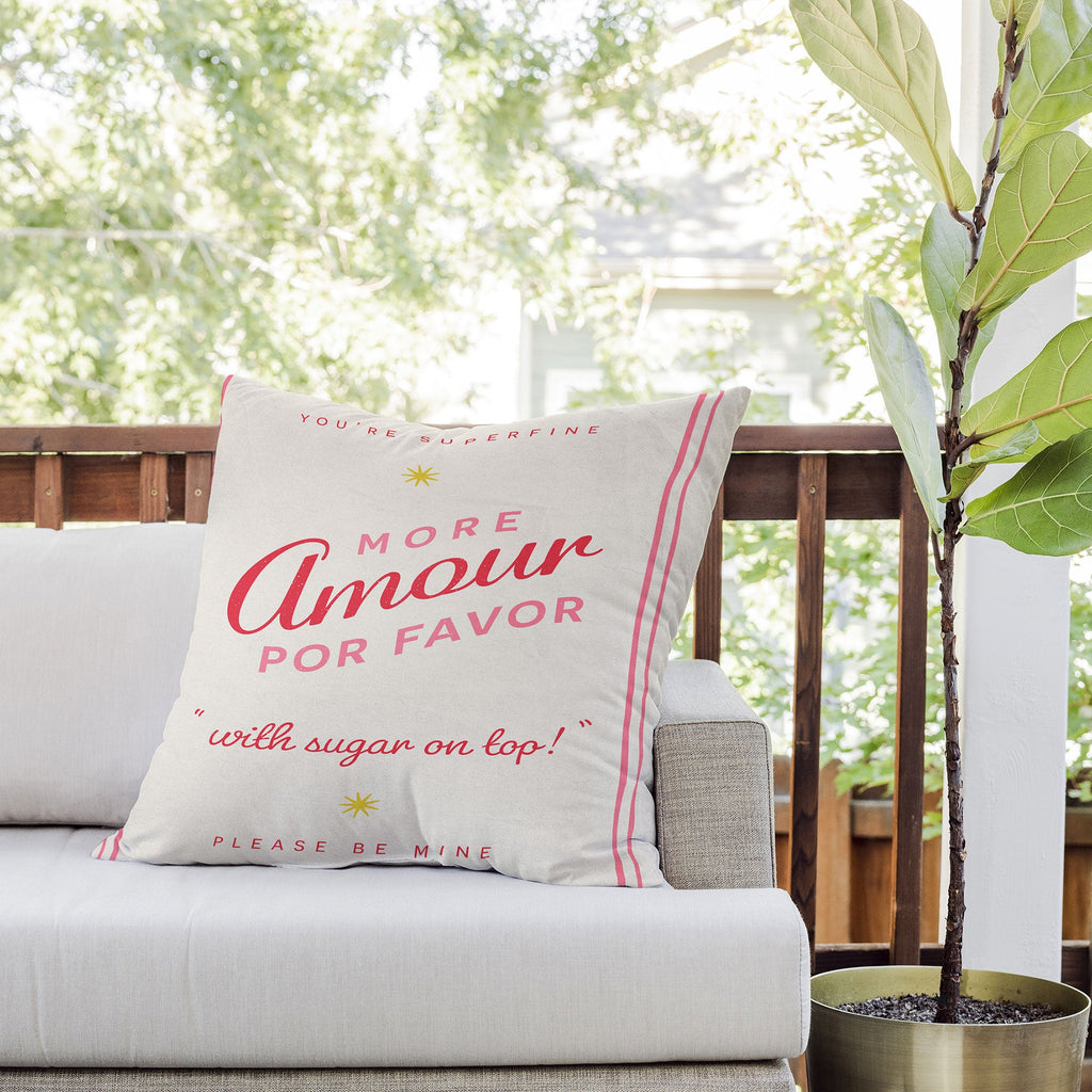 DENY Designs More Amour Outdoor Throw Pillow