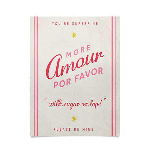 DENY Designs More Amour Poster