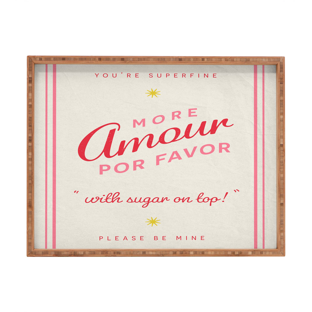 DENY Designs More Amour Rectangular Tray