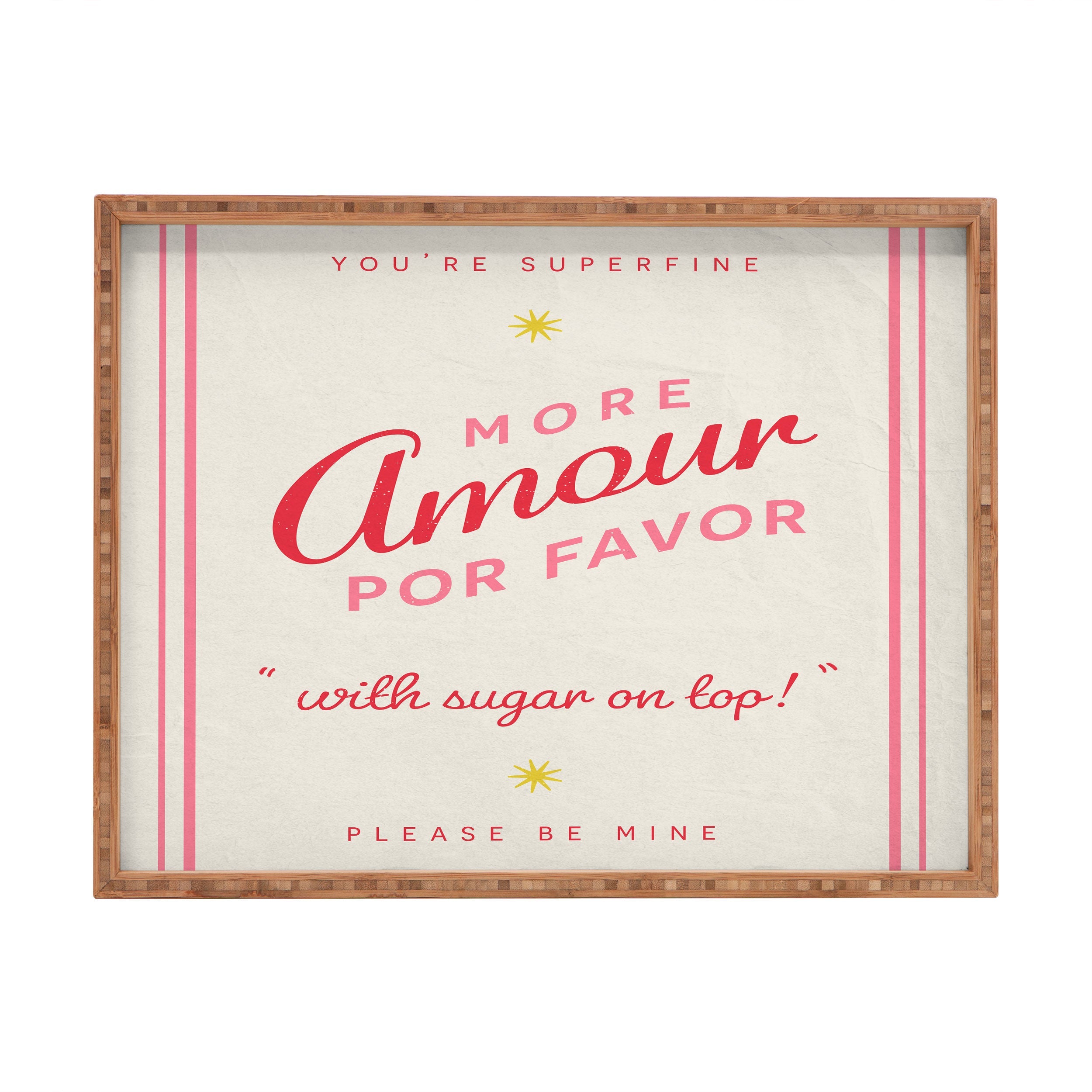 DENY Designs More Amour Rectangular Tray
