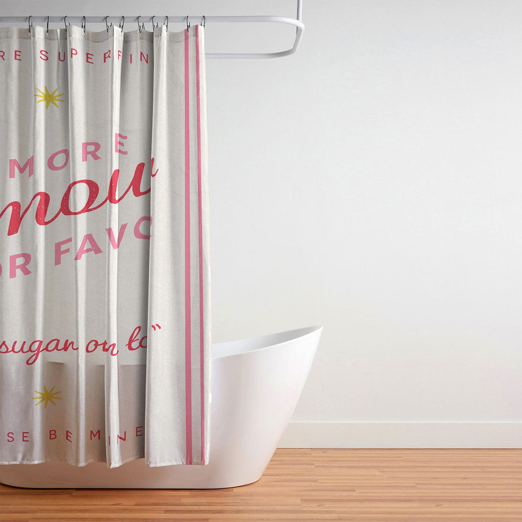 DENY Designs More Amour Shower Curtain