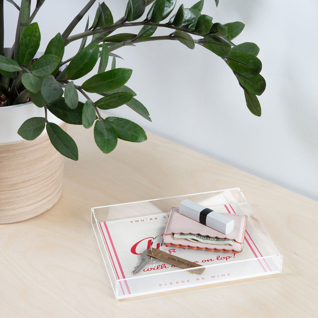 DENY Designs More Amour Acrylic Tray