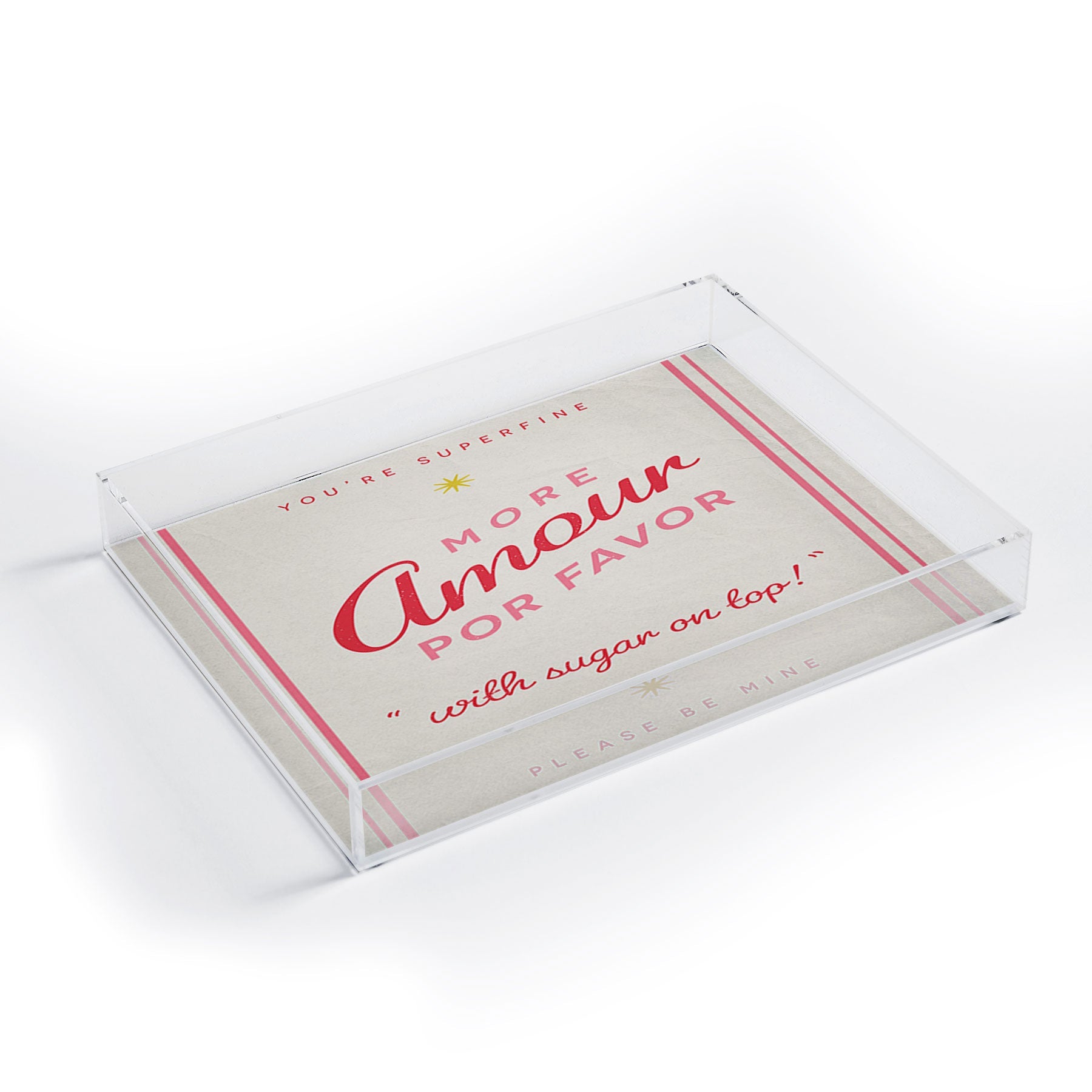 DENY Designs More Amour Acrylic Tray