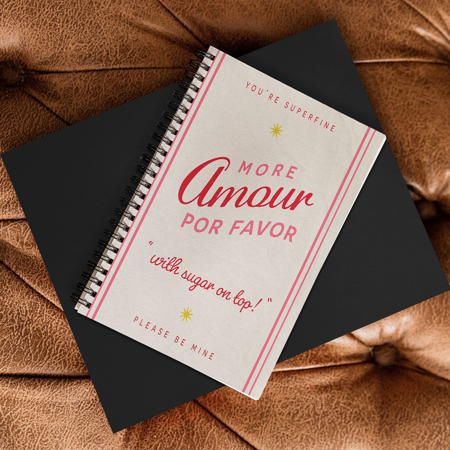 DENY Designs More Amour Spiral Notebook