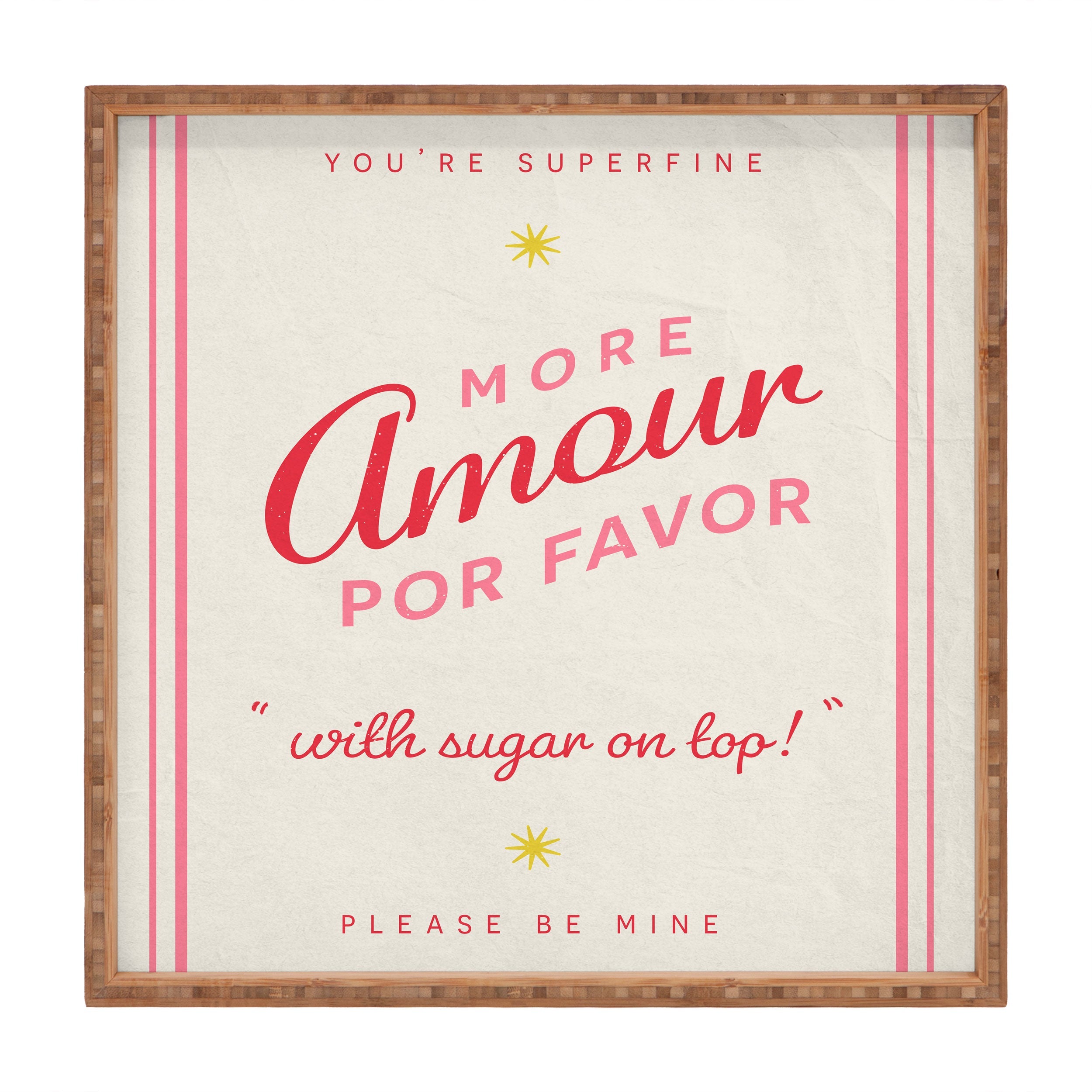 DENY Designs More Amour Square Tray