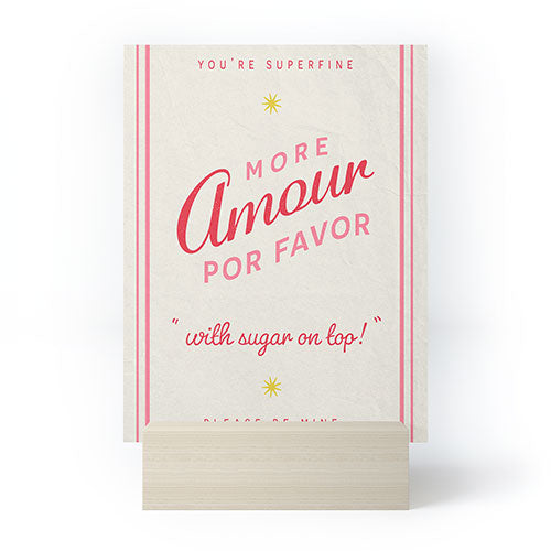 DENY Designs More Amour Mini Art Print