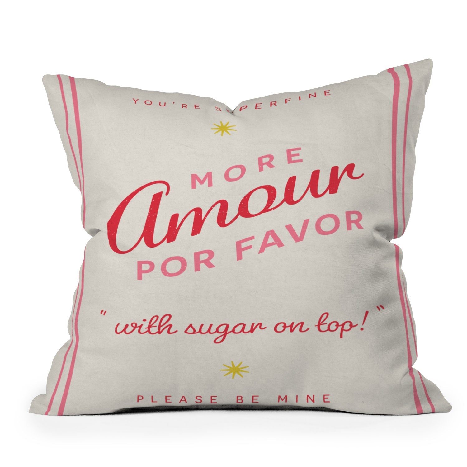 DENY Designs More Amour Outdoor Throw Pillow