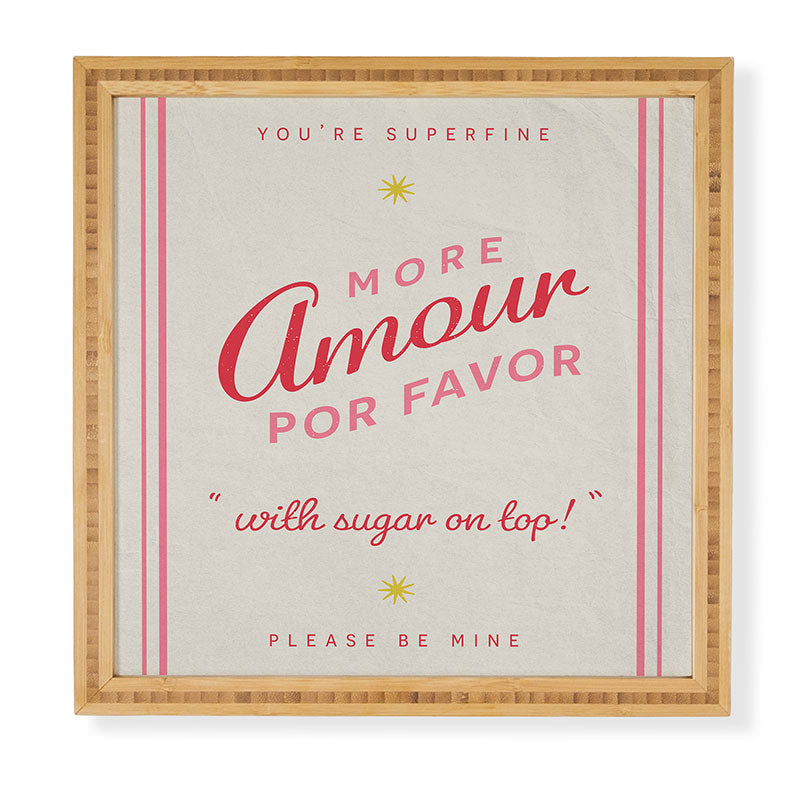DENY Designs More Amour Framed Wall Art